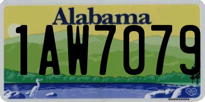 AL license plate 1AW7079