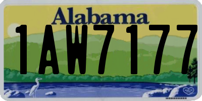 AL license plate 1AW7177