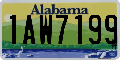 AL license plate 1AW7199