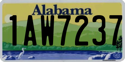 AL license plate 1AW7237