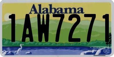 AL license plate 1AW7271
