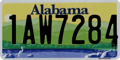 AL license plate 1AW7284