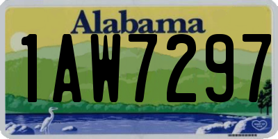 AL license plate 1AW7297