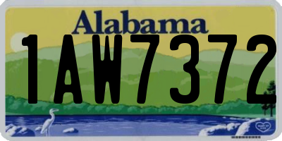 AL license plate 1AW7372