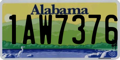 AL license plate 1AW7376