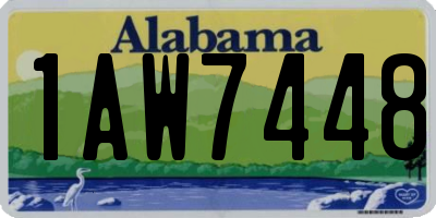 AL license plate 1AW7448