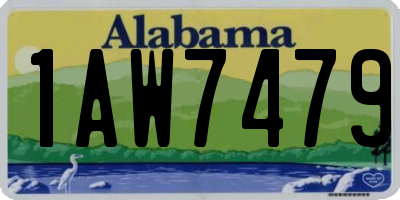 AL license plate 1AW7479