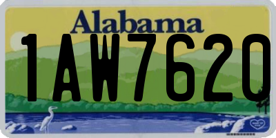 AL license plate 1AW7620