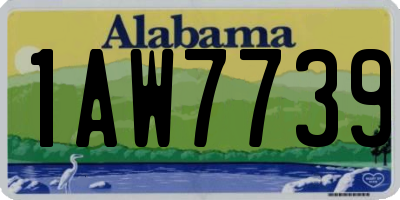 AL license plate 1AW7739