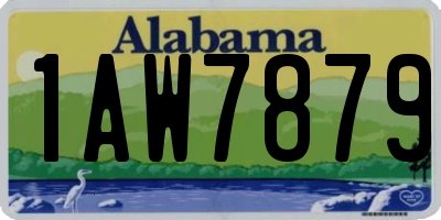 AL license plate 1AW7879