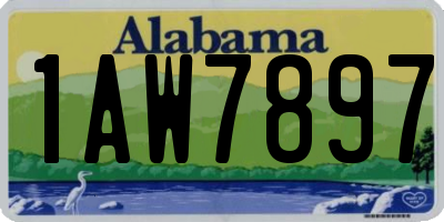 AL license plate 1AW7897