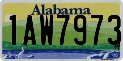 AL license plate 1AW7973