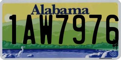 AL license plate 1AW7976