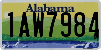 AL license plate 1AW7984