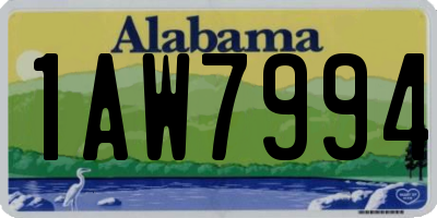 AL license plate 1AW7994