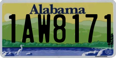 AL license plate 1AW8171