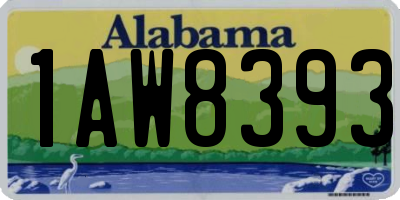 AL license plate 1AW8393
