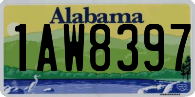 AL license plate 1AW8397
