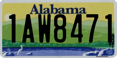 AL license plate 1AW8471