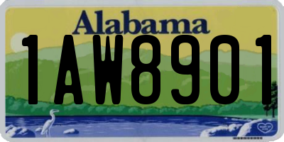 AL license plate 1AW8901
