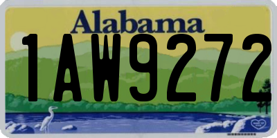 AL license plate 1AW9272