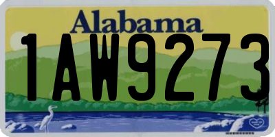 AL license plate 1AW9273