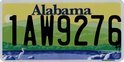 AL license plate 1AW9276
