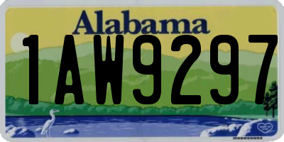 AL license plate 1AW9297