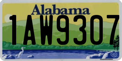 AL license plate 1AW9307