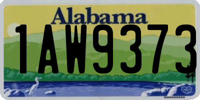 AL license plate 1AW9373