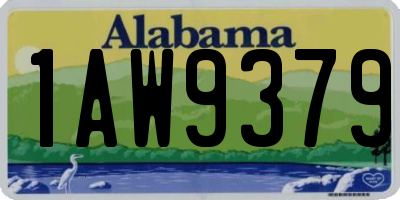 AL license plate 1AW9379