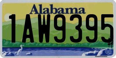AL license plate 1AW9395