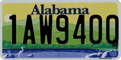 AL license plate 1AW9400
