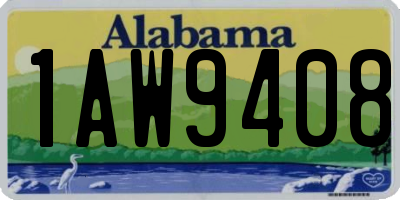 AL license plate 1AW9408