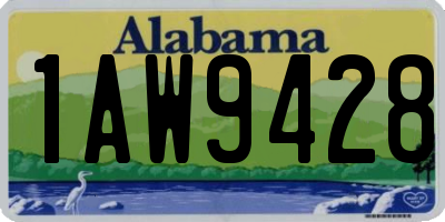 AL license plate 1AW9428