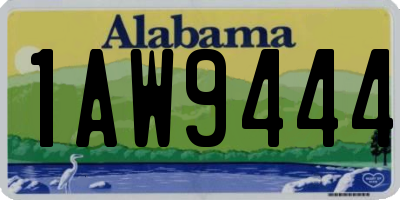 AL license plate 1AW9444