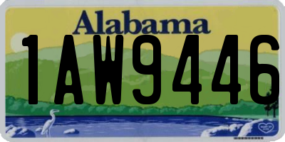 AL license plate 1AW9446