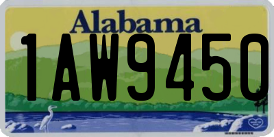 AL license plate 1AW9450