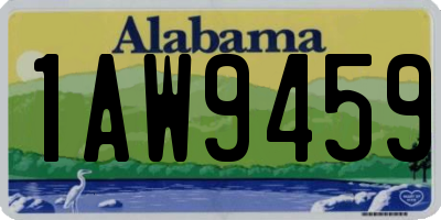 AL license plate 1AW9459