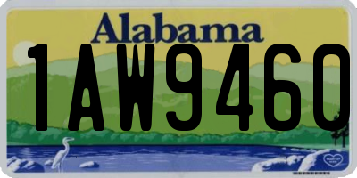 AL license plate 1AW9460