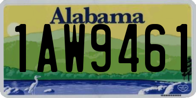 AL license plate 1AW9461