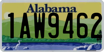 AL license plate 1AW9462