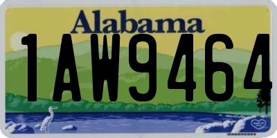 AL license plate 1AW9464