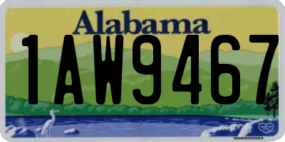 AL license plate 1AW9467