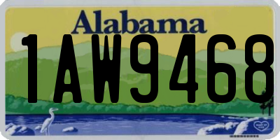 AL license plate 1AW9468