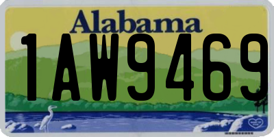AL license plate 1AW9469