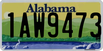 AL license plate 1AW9473