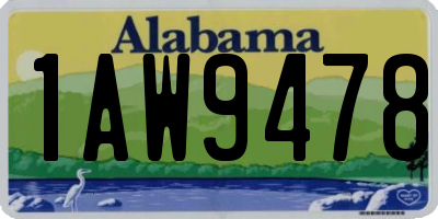 AL license plate 1AW9478