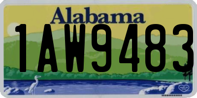 AL license plate 1AW9483