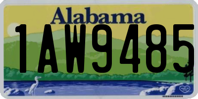 AL license plate 1AW9485